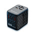 Verbatim UTA-10 Universal Travel Adapter in black with 140W USB-C ports and multi-region AC outlet.