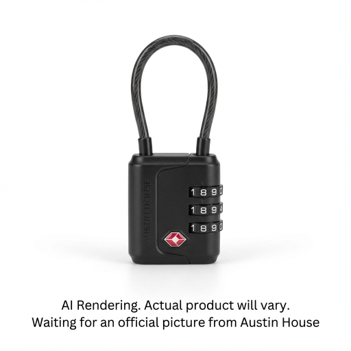 Tsa 3-Dial Cable Lock Black