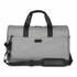 Bugatti Reborn grey 2-in-1 convertible duffle bag with black straps and shoulder pad.