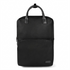 Bugatti Contrast black pebble grain vegan leather backpack for 15.6 inch laptops.